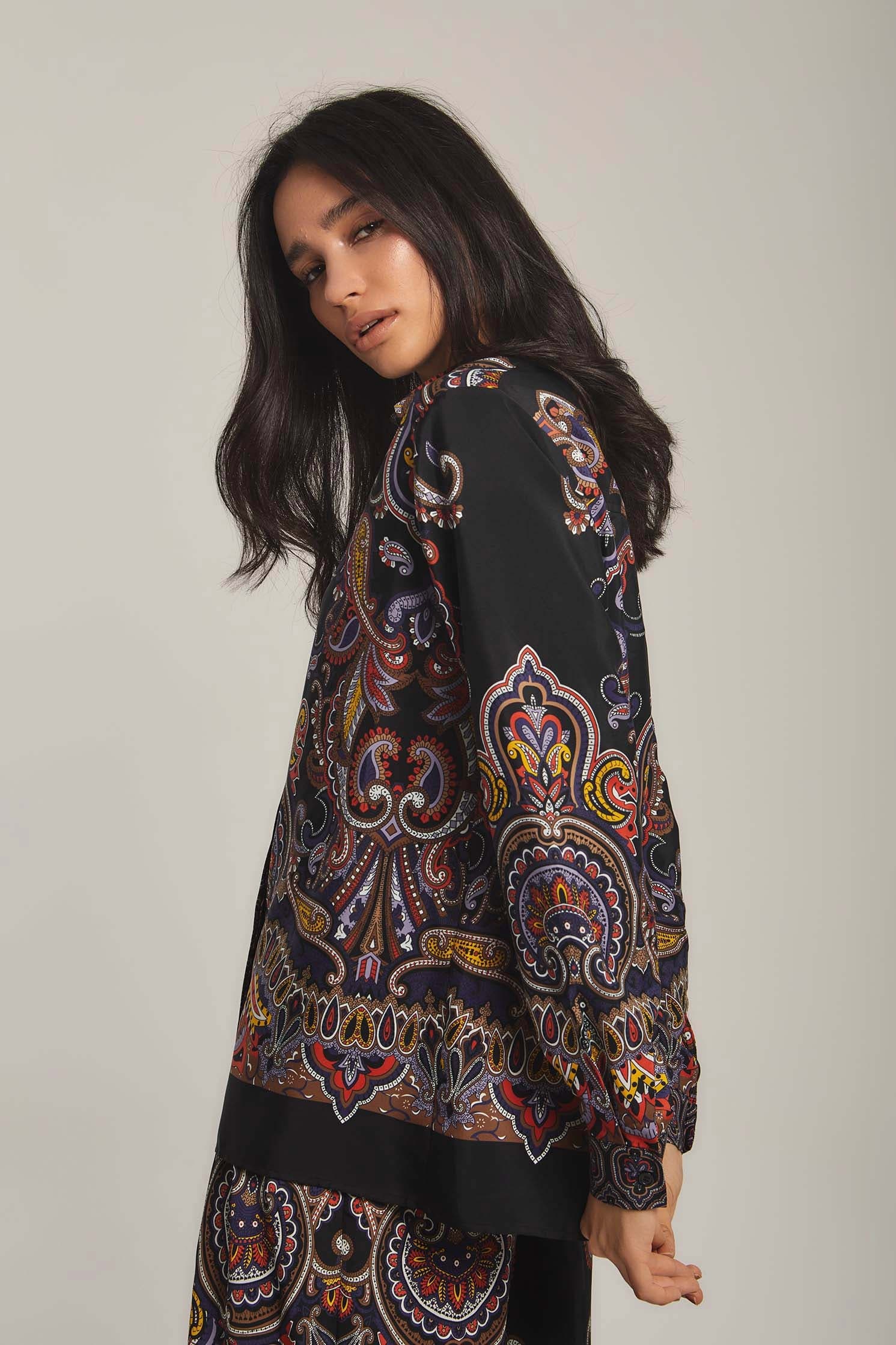 بلوزة نسائية مزخرفة شيفون - Image 5