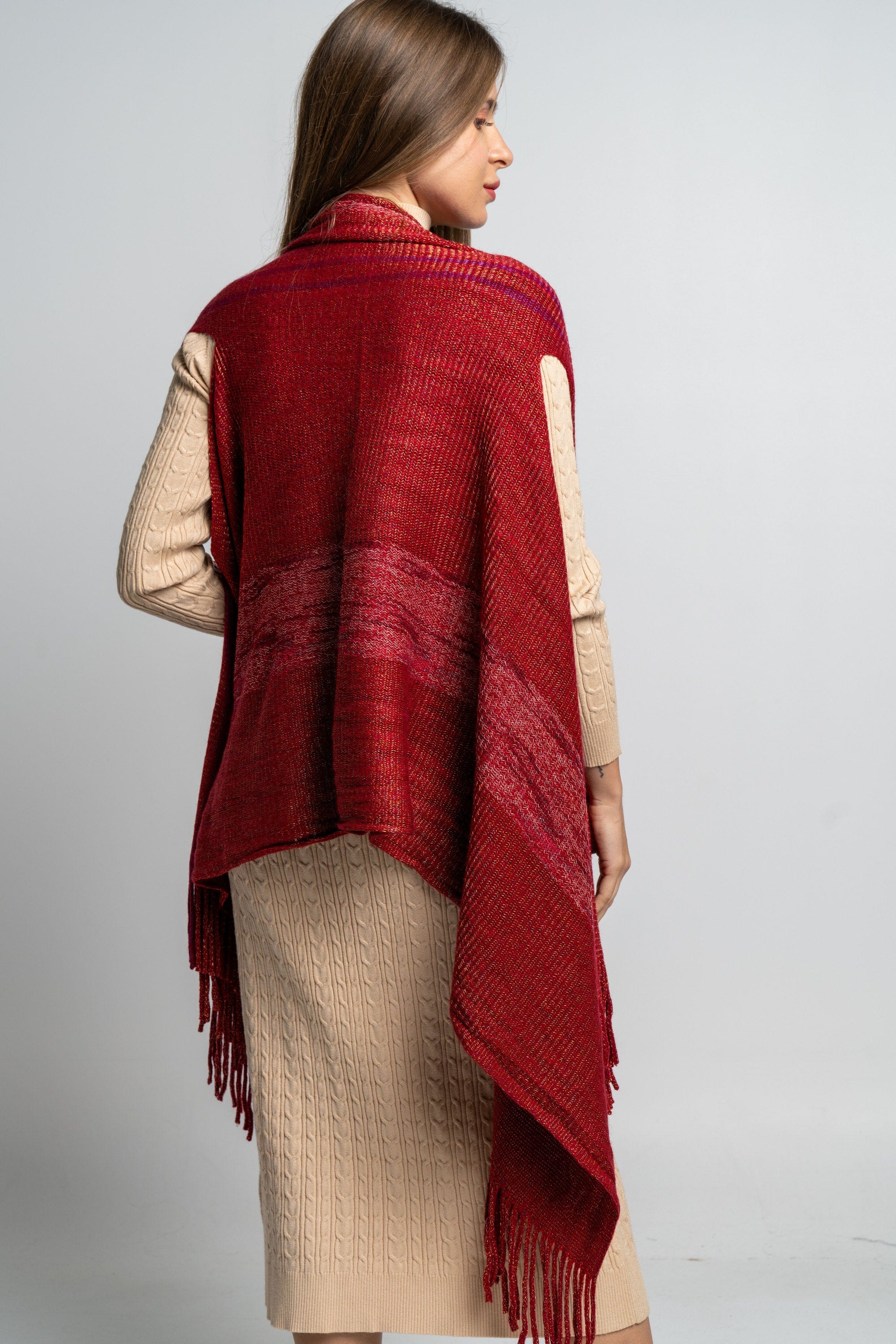 وشاح ملون بالخيوط نسائي - Image 4