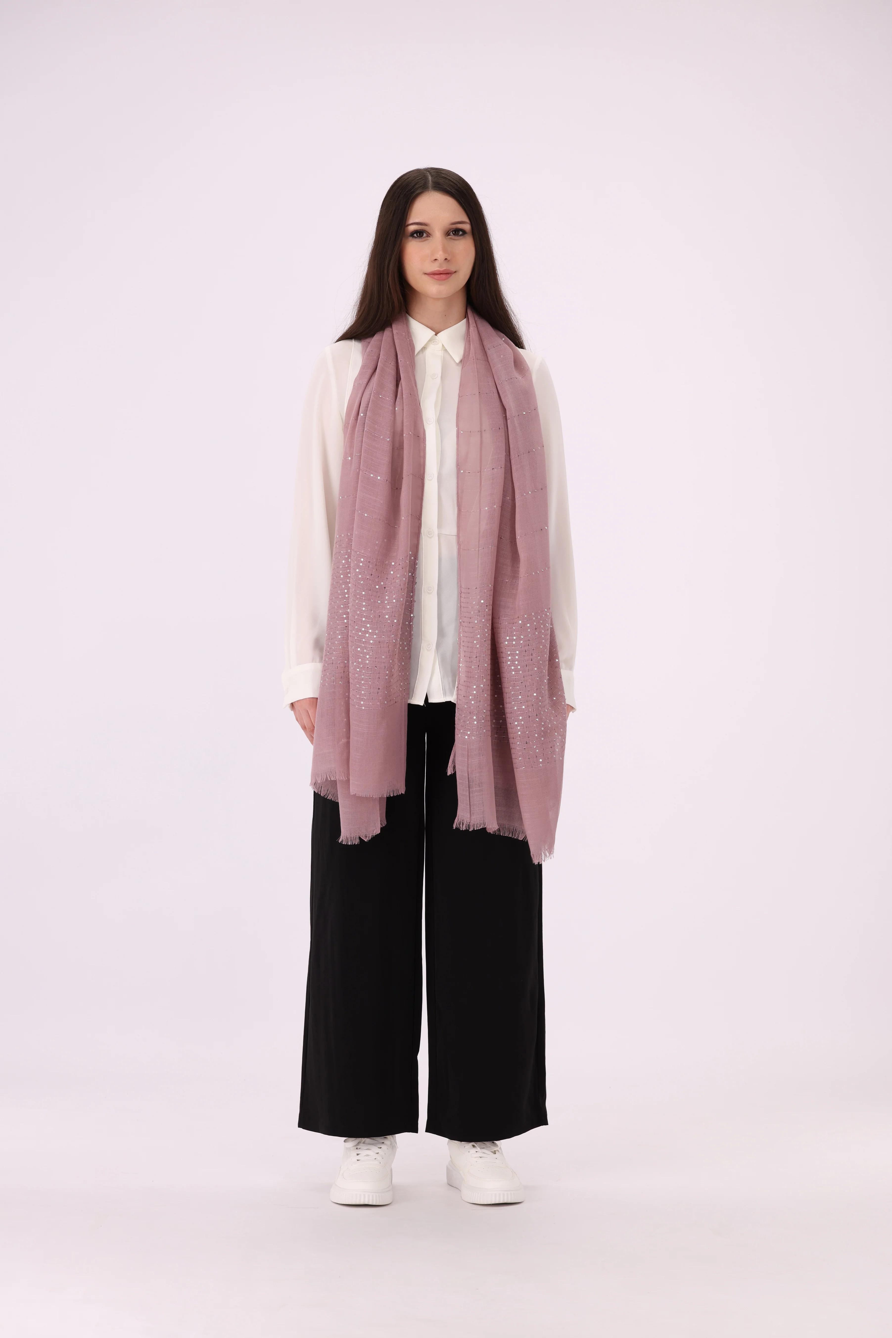 وشاح طويل سادة - Image 10
