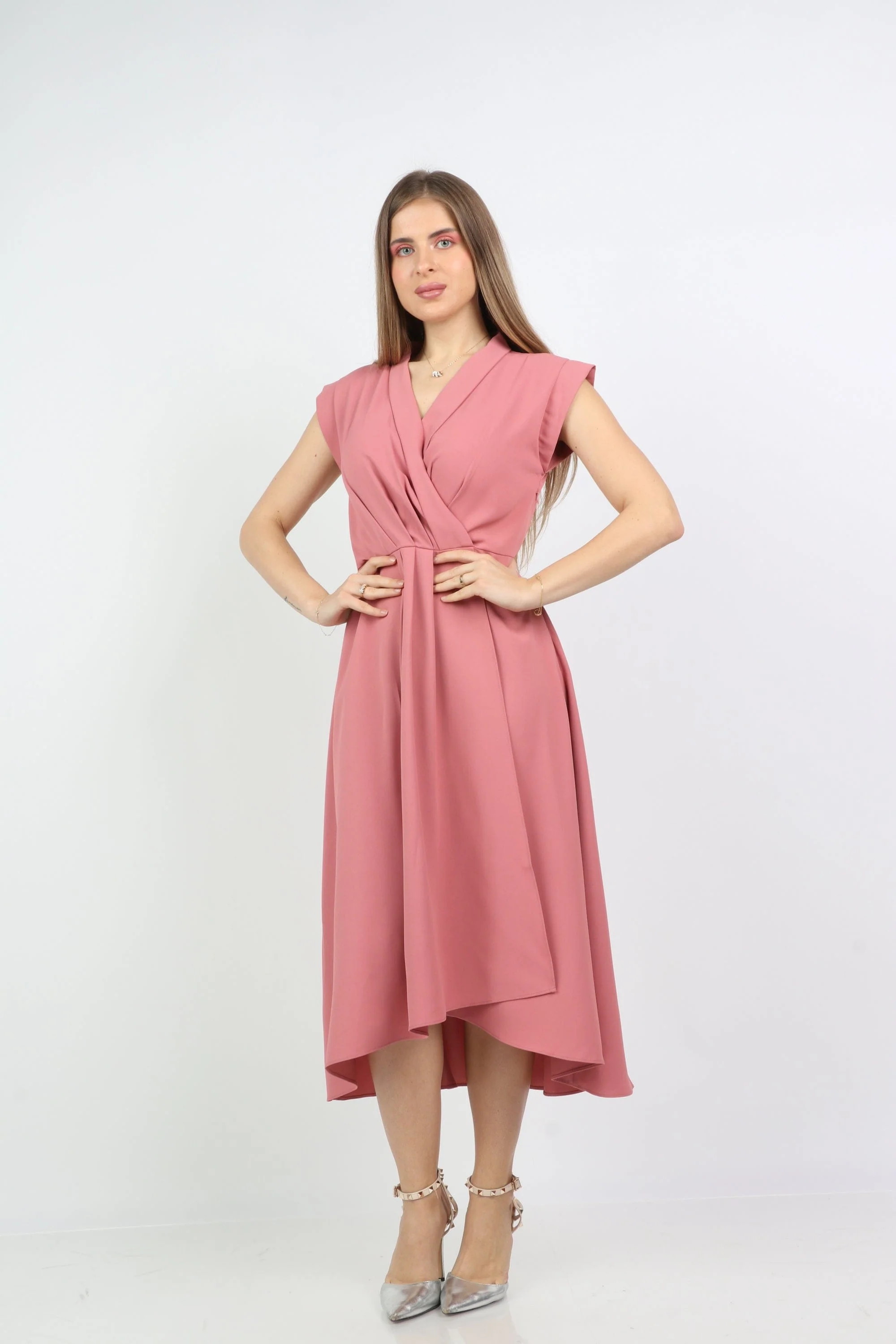 فستان ميدي لف للنساء - Image 3
