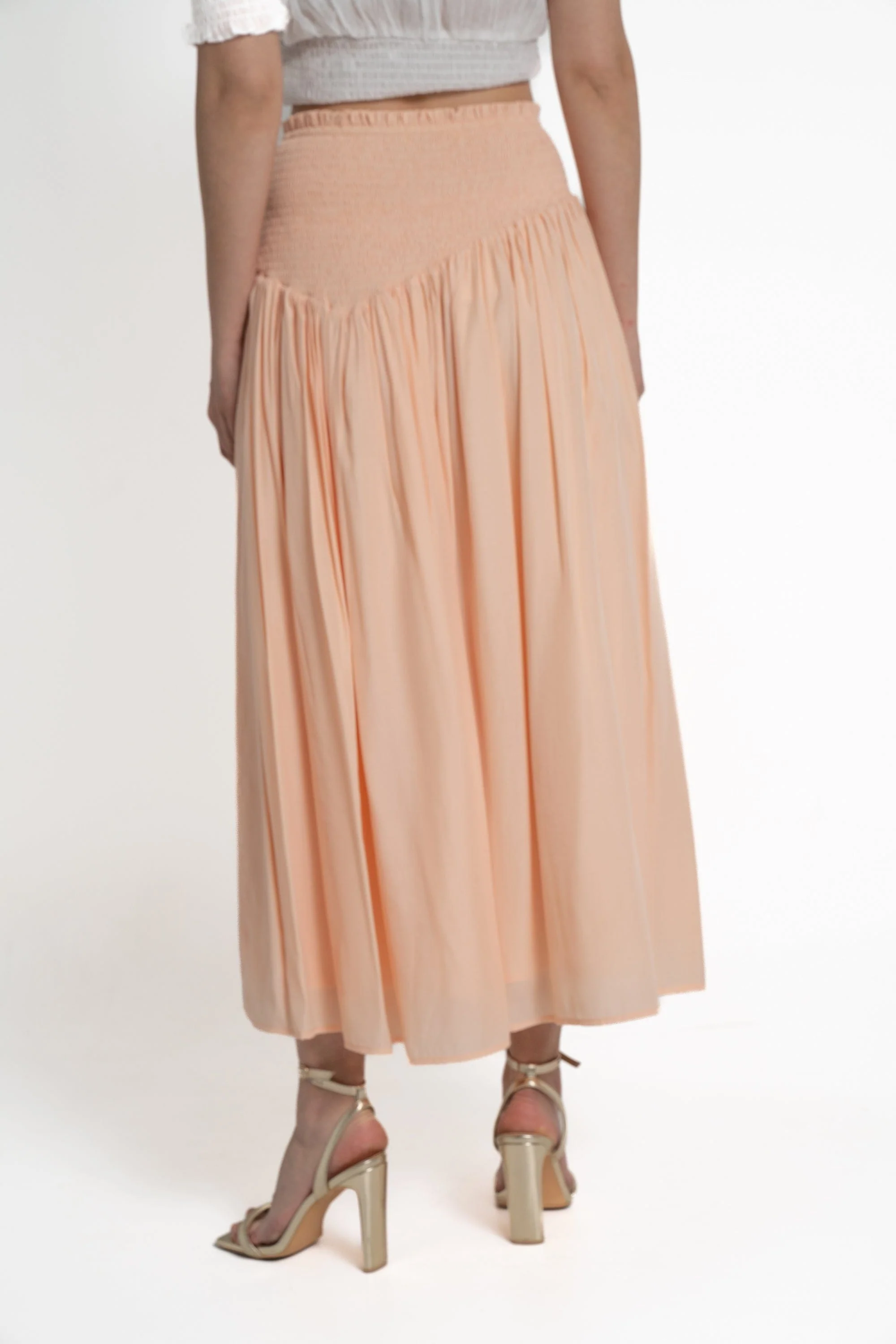 تنورة طويلة مطاطية من أعلى نسائي - Image 8