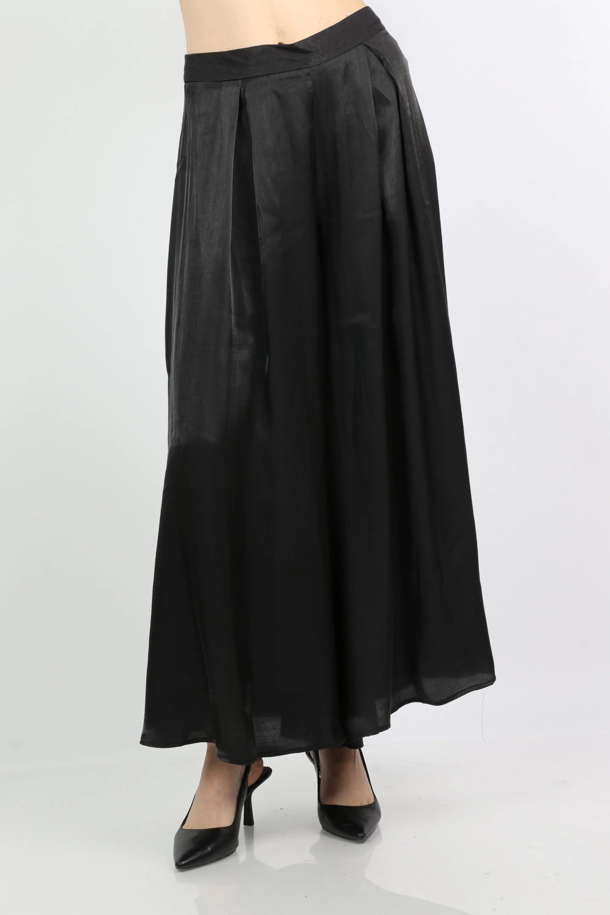 تنورة طويلة كلوش سادة نسائي - Image 7